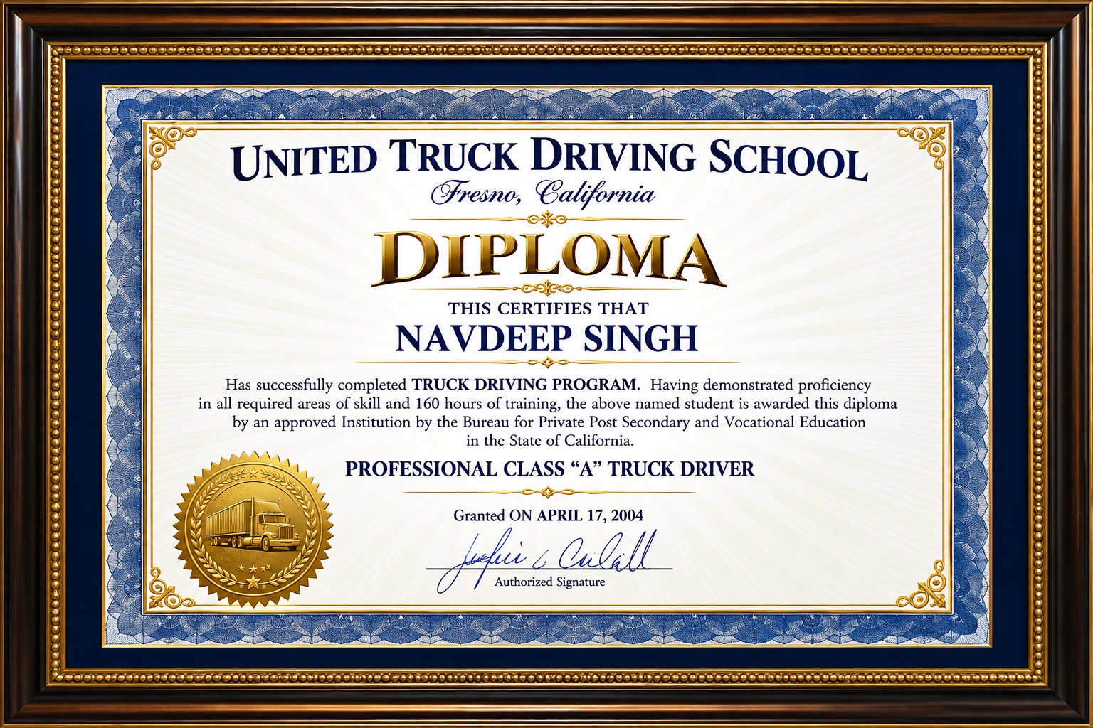 Truck Driving Diploma